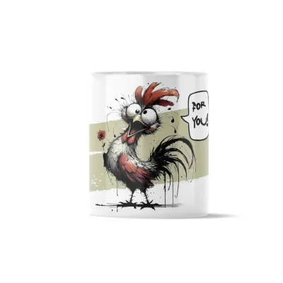 Κούπα Κεραμική πρωτότυπη - Σχέδιο 4U Rooster Crazy