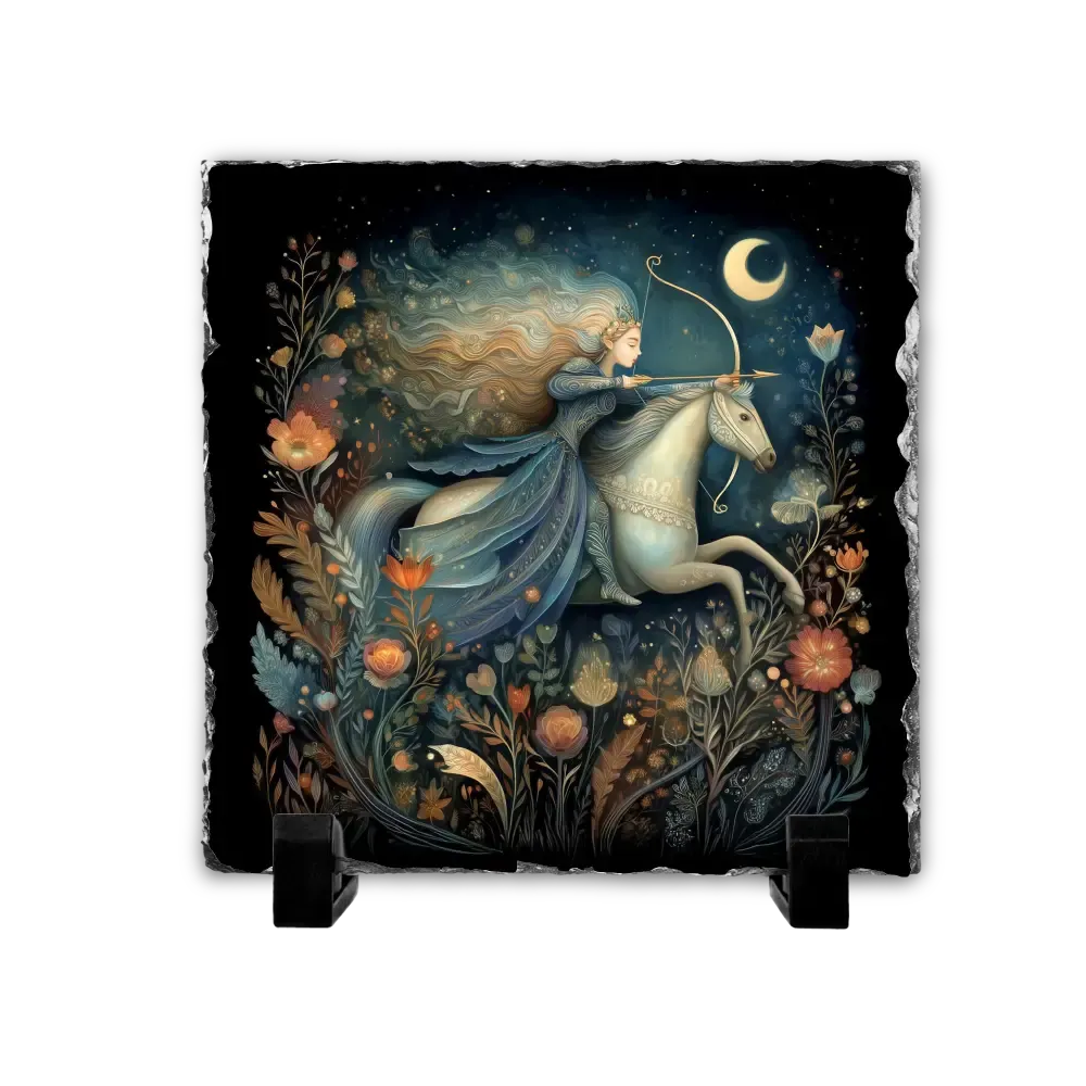 Πέτρινος Πίνακας Επιτραπέζιος 15x15 - Ζώδιο Τοξότης