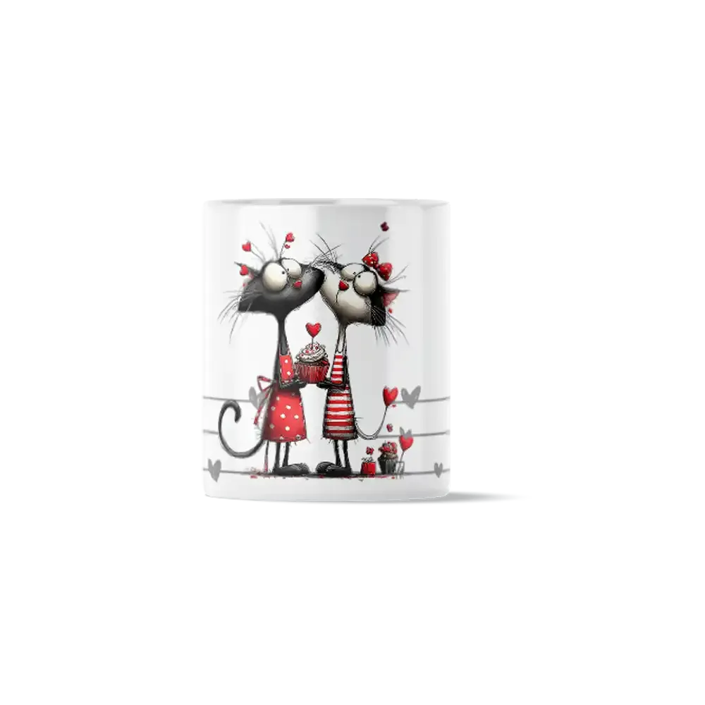 Κούπα Κεραμική πρωτότυπη - Γατάκια με Cupcake Αγάπης Sweet Cupcake Cats