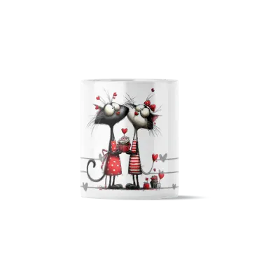 Κούπα Κεραμική πρωτότυπη - Γατάκια με Cupcake Αγάπης Sweet Cupcake Cats