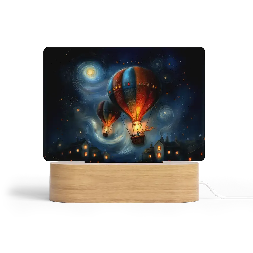 Art Φωτιστικό LED Ορθογώνιο - Το Ταξίδι του Φεγγαριού – Starry Impressionism