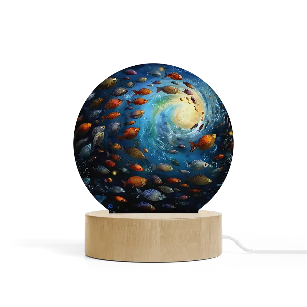 Art Φωτιστικό LED Κυκλικό - Ο Χορός των Βυθών