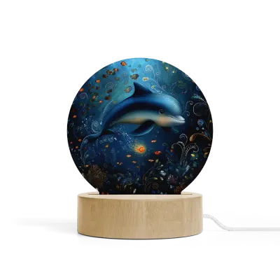 Art Φωτιστικό LED Κυκλικό - Το Δελφίνι του Φεγγαρόφωτου Art Φωτιστικό LED Κυκλικό - Το Δελφίνι του Φεγγαρόφωτου