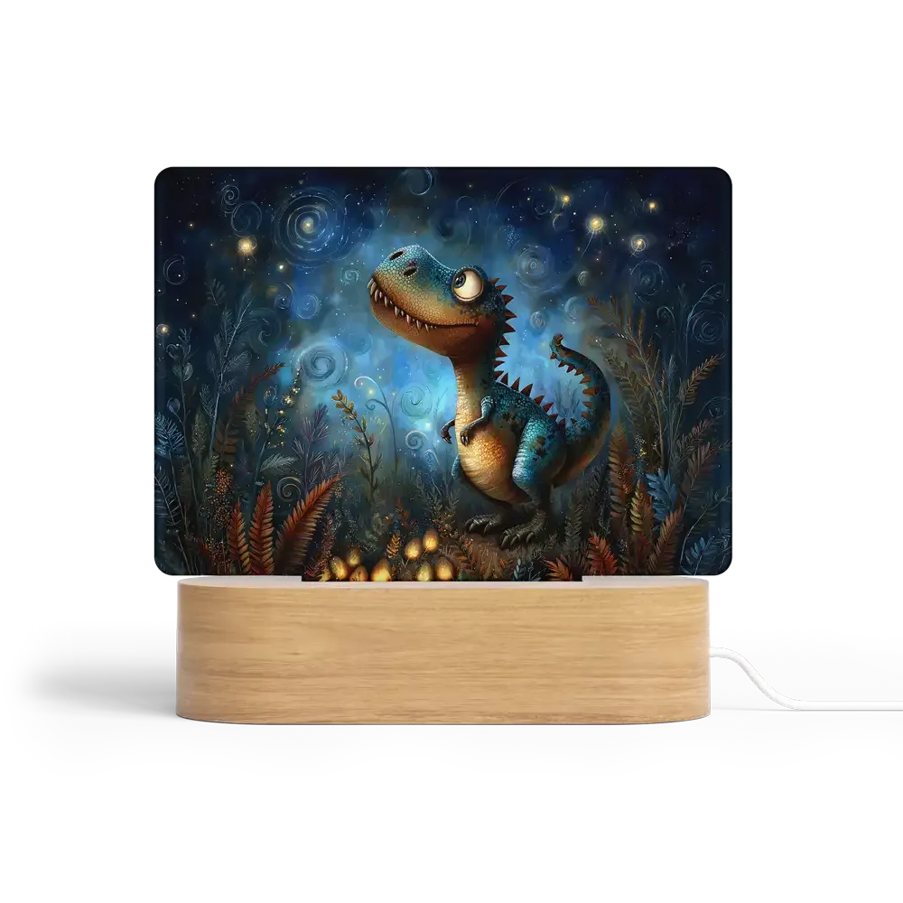 Art Φωτιστικό LED Ορθογώνιο - Ο Μικρός Εξερευνητής – Whimsical Prehistoric