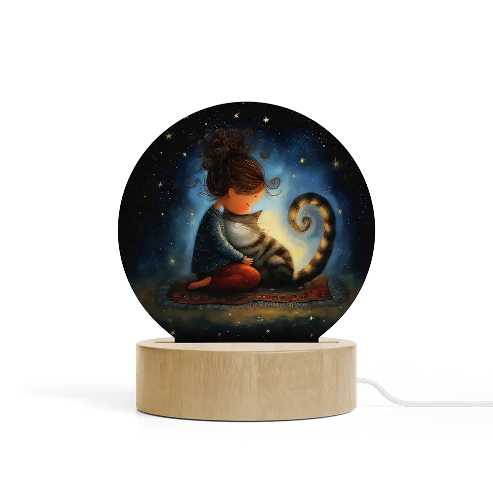 Art Φωτιστικό LED Κυκλικό - Ζεστή Συντροφιά – Storybook Illustration