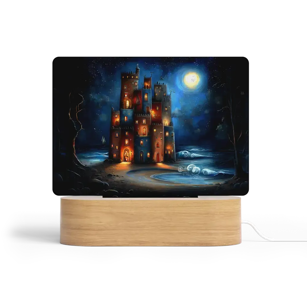 Art Φωτιστικό LED Ορθογώνιο - Το Κάστρο της Παλίρροιας – Dreamy Architectural Style