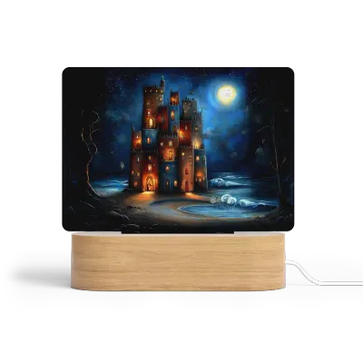 Art Φωτιστικό LED Ορθογώνιο - Το Κάστρο της Παλίρροιας – Dreamy Architectural Style