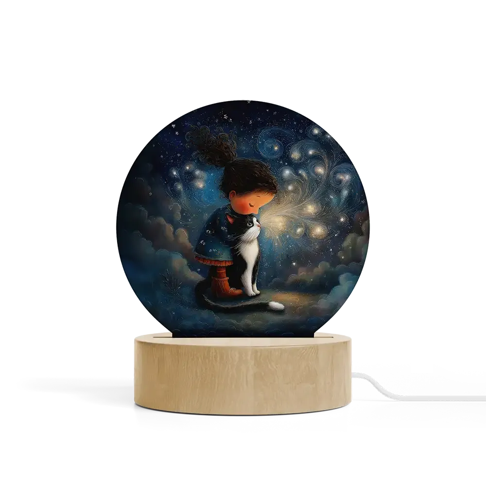 Art Φωτιστικό LED Κυκλικό - Ο Ψίθυρος των Άστρων – Dreamy Aquarelle