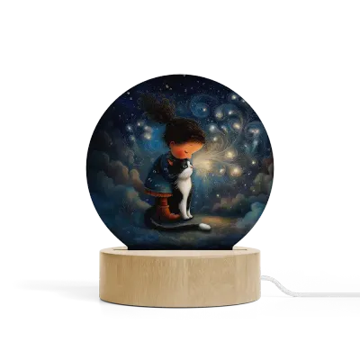 Art Φωτιστικό LED Κυκλικό - Ο Ψίθυρος των Άστρων – Dreamy Aquarelle Art Φωτιστικό LED Κυκλικό - Ο Ψίθυρος των Άστρων – Dreamy Aquarelle