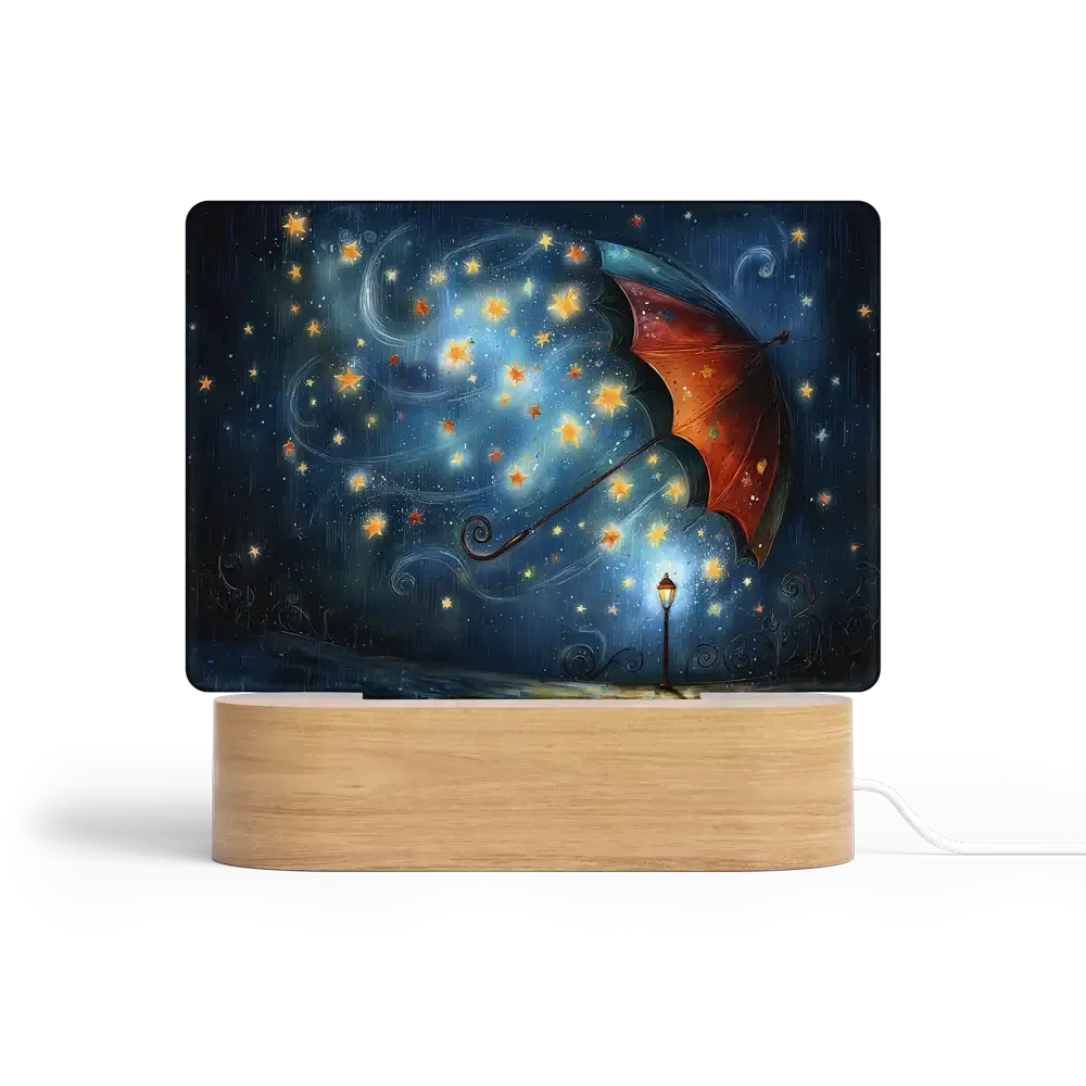 Art Φωτιστικό LED Ορθογώνιο - Η Ομπρέλα των Ευχών – Glowing Impressionism