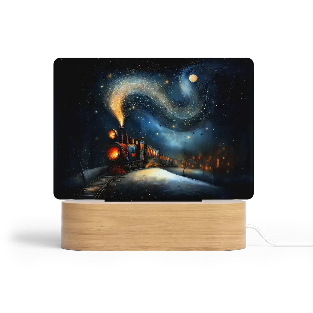 Art Φωτιστικό LED Ορθογώνιο - Το Εξπρές των Άστρων – Midnight Magic Art