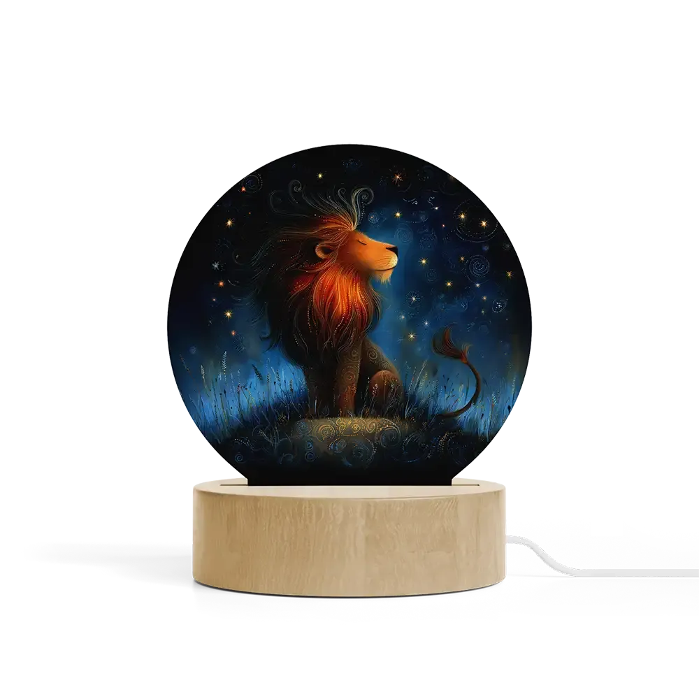 Art Φωτιστικό LED Κυκλικό - Ο Βασιλιάς της Νύχτας – Majestic Texture