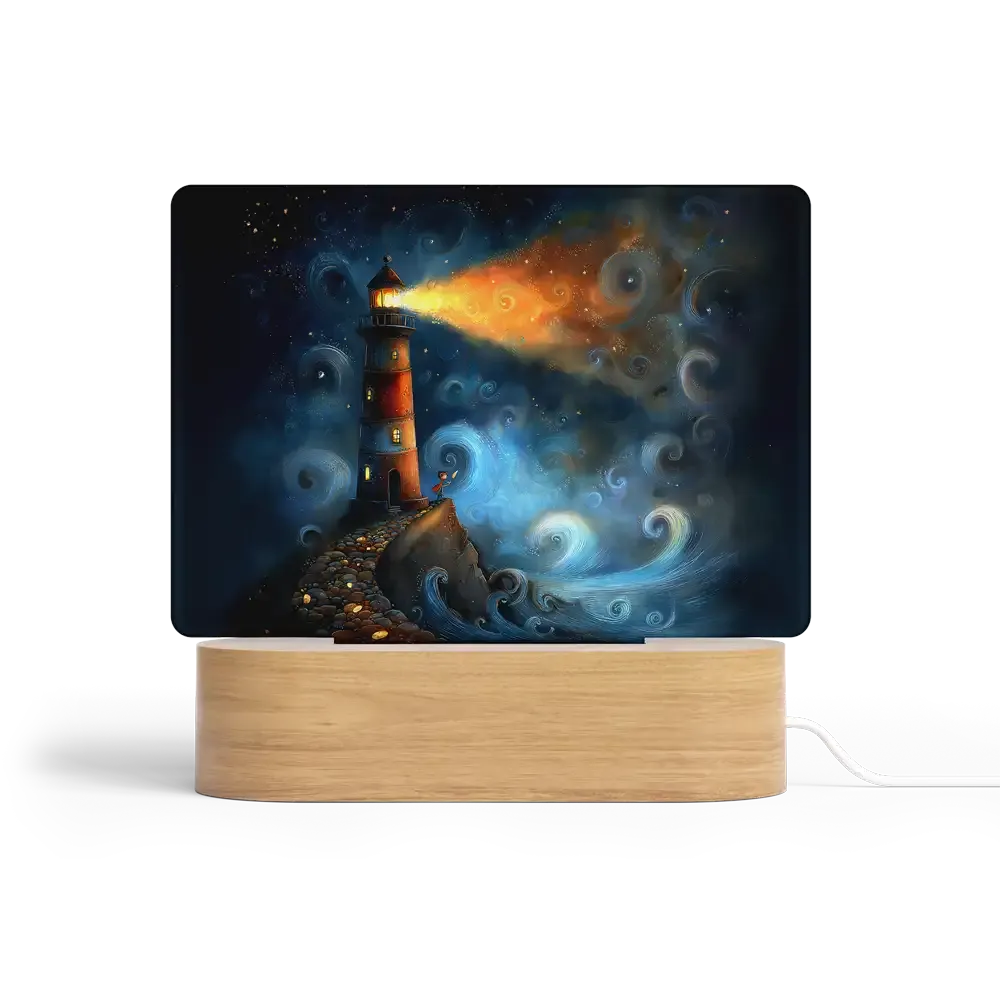 Art Φωτιστικό LED Ορθογώνιο - Ο Φάρος των Ονείρων – Nautical Storytelling