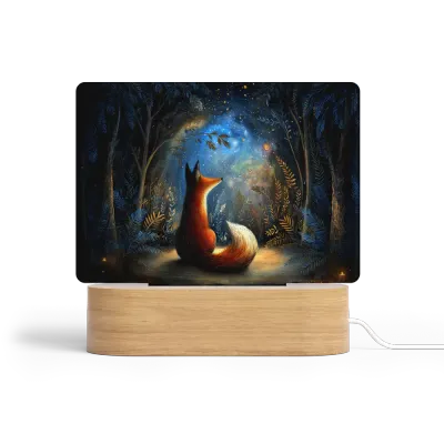 Art Φωτιστικό LED Ορθογώνιο - Η Αλεπού του Δάσους – Enchanted Nature Art Φωτιστικό LED Ορθογώνιο - Η Αλεπού του Δάσους – Enchanted Nature