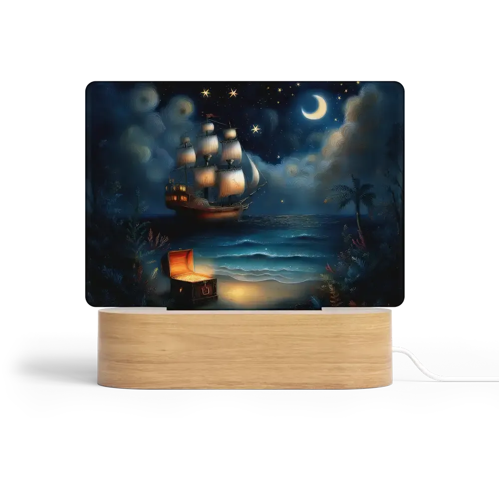 Art Φωτιστικό LED Ορθογώνιο - Το Πλοίο των Θησαυρών – Nautical Adventure