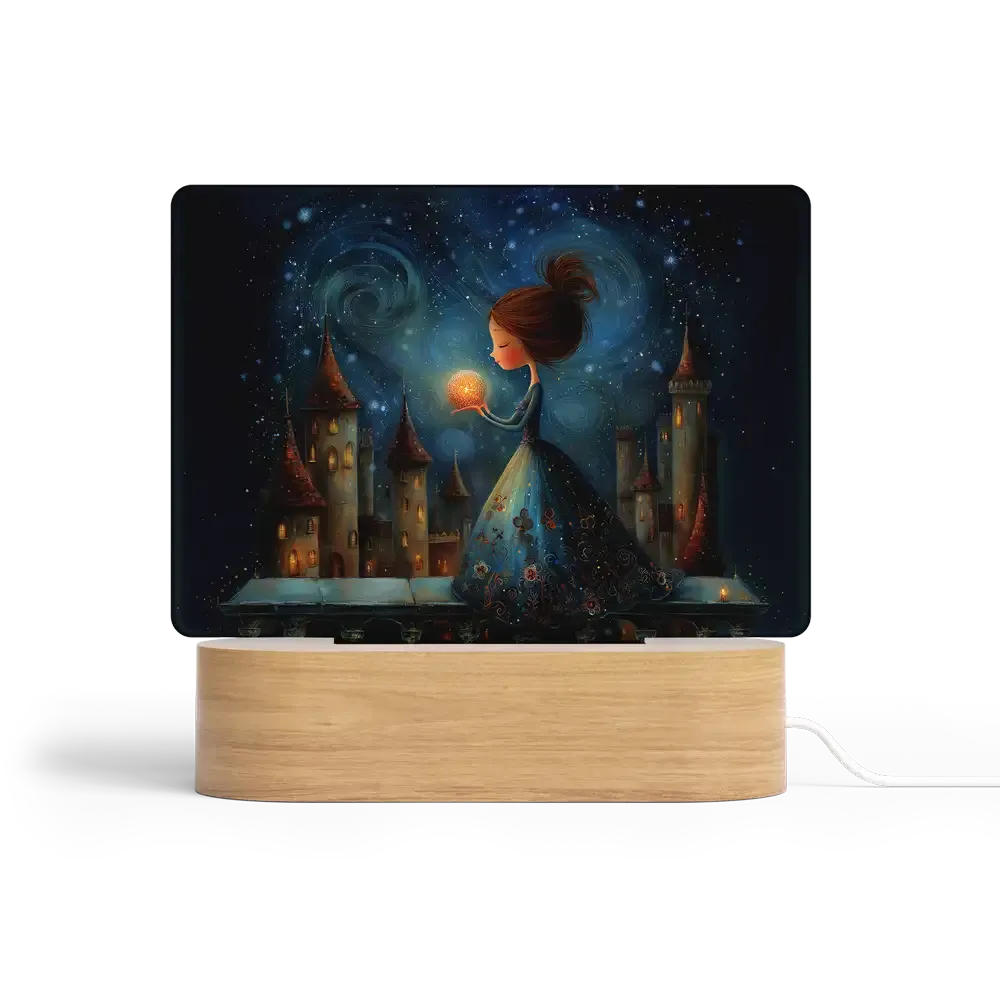 Art Φωτιστικό LED Ορθογώνιο - Η Πριγκίπισσα του Φωτός – Ethereal Storybook