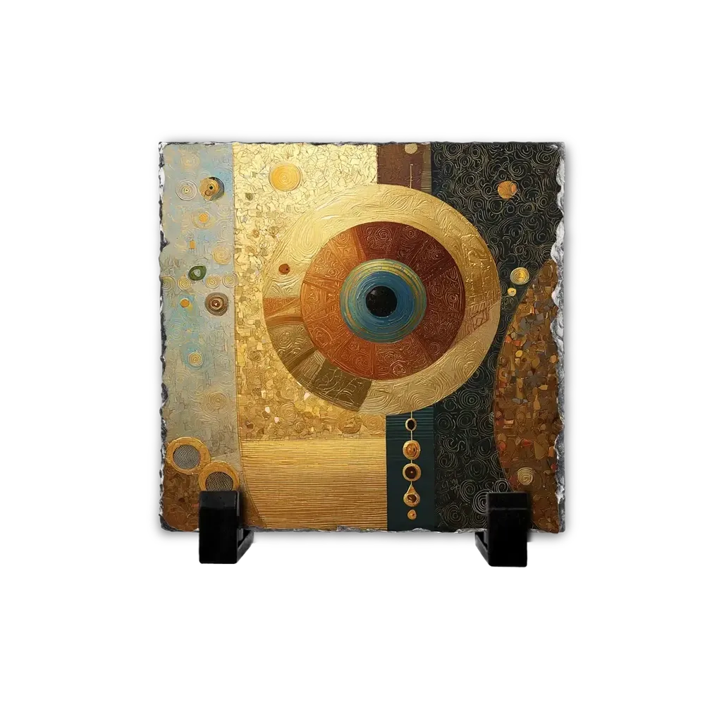 Επιτραπέζιος Πίνακας Πέτρινος 20x20 - Σχέδιο "Βαθύ Μπλε"