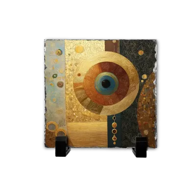 Επιτραπέζιος Πίνακας Πέτρινος 20x20 - Σχέδιο "Βαθύ Μπλε"