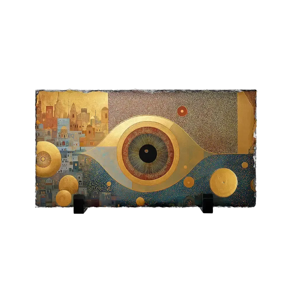 Επιτραπέζιος Πίνακας Πέτρινος 30x15 - Σχέδιο Καθαρό Βλέμμα