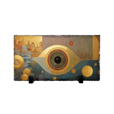 Επιτραπέζιος Πίνακας Πέτρινος 30x15 - Σχέδιο Καθαρό Βλέμμα