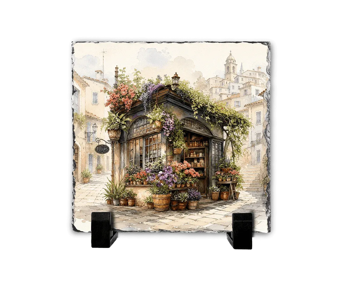 Το Ανθοπωλείο της Πλατείας — Mediterranean Watercolor Art
