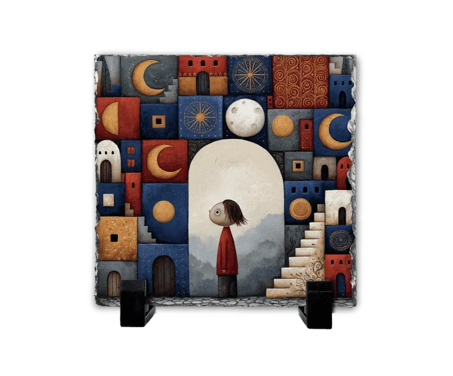 Η Πόλη των Σχημάτων — Geometric Whimsical Art