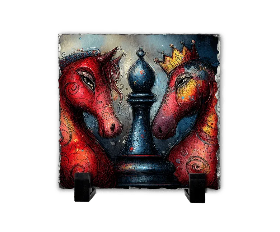 Η Μονομαχία των Ίππων — Surreal Chess Art