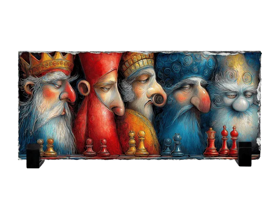 Το Συμβούλιο των Βασιλιάδων — Surreal Chess Portrait