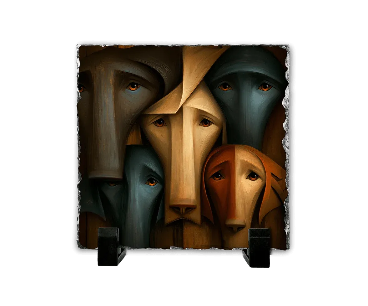 Οι Σιωπηλοί Φύλακες — Geometric Dog Art