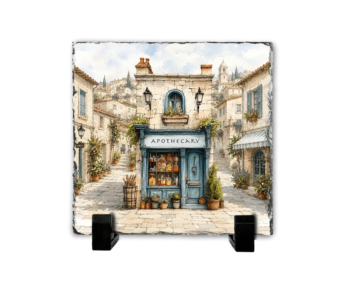 Το Παλιό Φαρμακείο — Mediterranean Watercolor Art