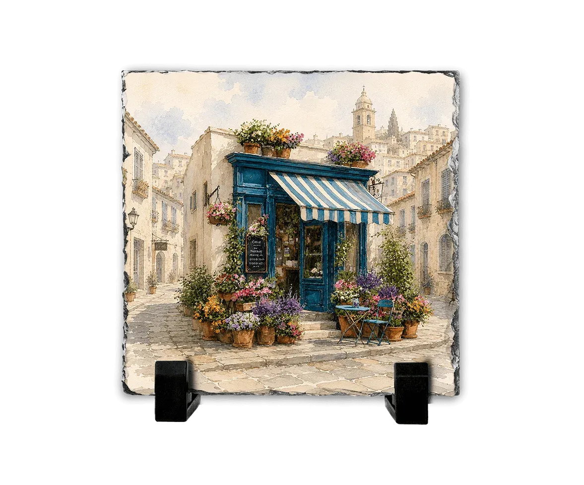 Το Μπλε Μαγαζάκι — Mediterranean Watercolor Art