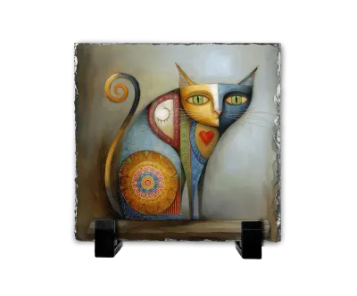 Αγκαλιά σε Χρώμα — Eastern-Inspired Cat Art