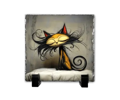 Ο Χορός των Μουστακιών — Whimsical Cat Art