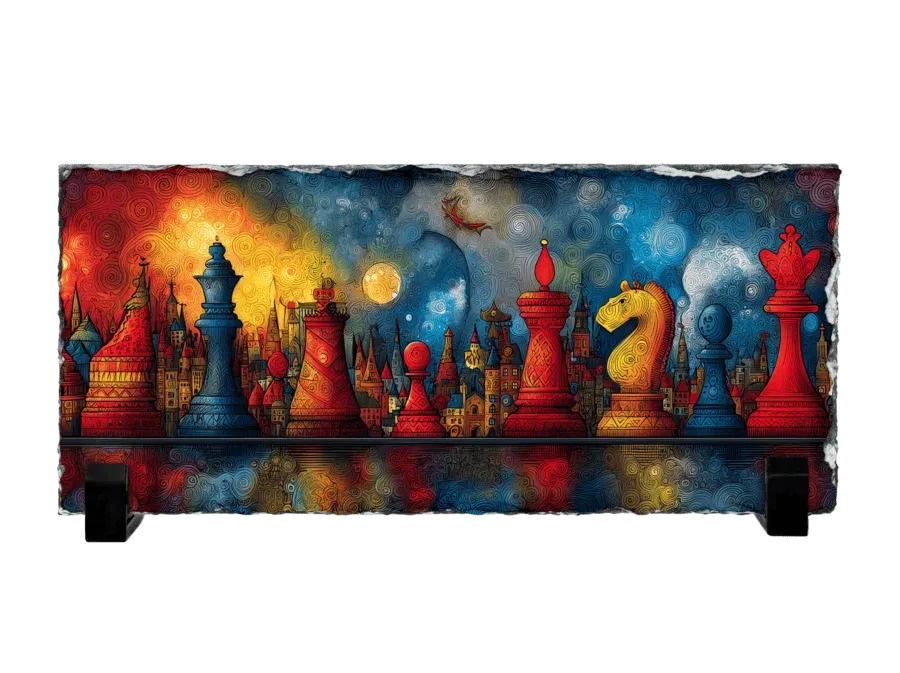 Η Πόλη της Σκακιέρας — Whimsical Chess Cityscape