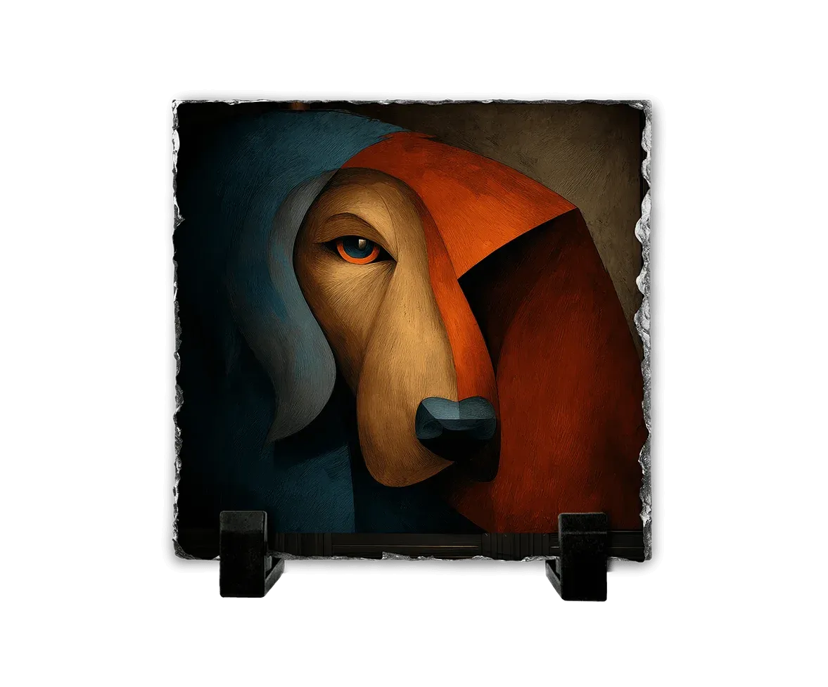 Το Δίχρωμο Βλέμμα — Geometric Dog Art