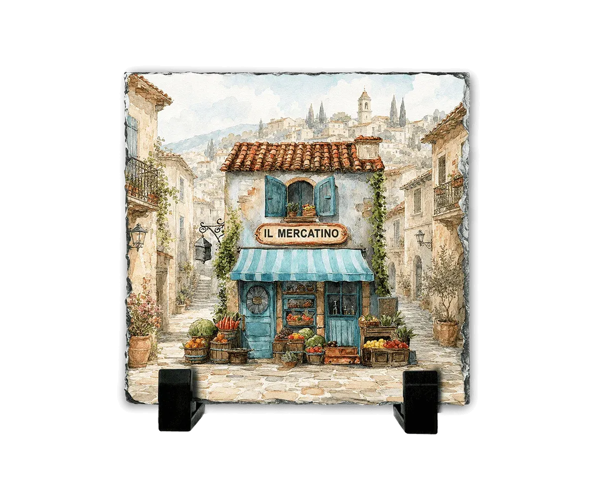 Το Μικρό Παντοπωλείο — Mediterranean Watercolor Art