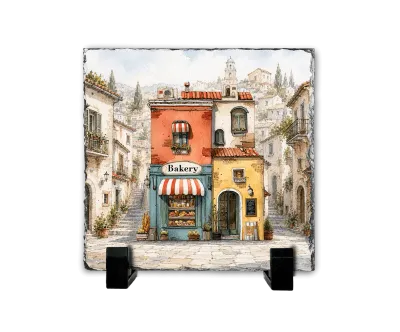 Ο Μικρός Φούρνος — Mediterranean Watercolor Art Ο Μικρός Φούρνος — Mediterranean Watercolor Art