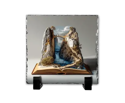 Αμοργός — Το Απέραντο Γαλάζιο σε Σελίδες — 3D Storybook Art