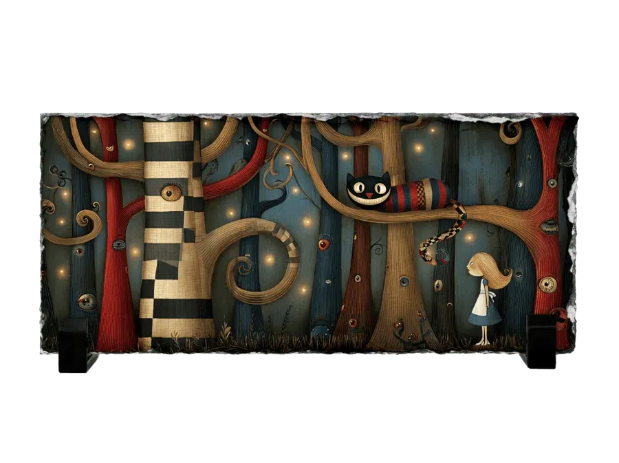 Ο Γάτος του Τσέσαϊρ και η Αλίκη — Alice in Wonderland Art