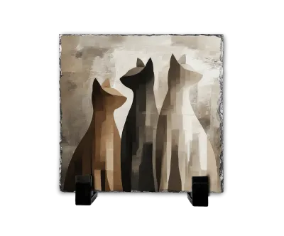 Οι Τρεις Σκιές — Abstract Cat Silhouettes