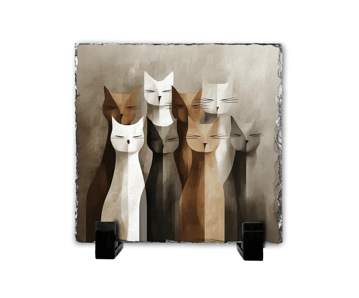 Η Παρέα των Γατών — Minimal Cat Collective Art