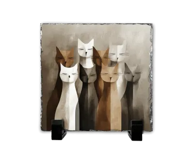 Η Παρέα των Γατών — Minimal Cat Collective Art