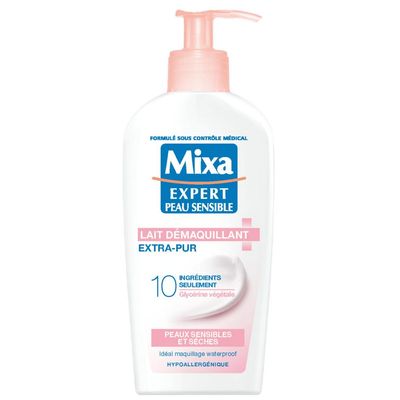 MIXA Lait démaquillant extra-pur pour peaux sensibles et sèches