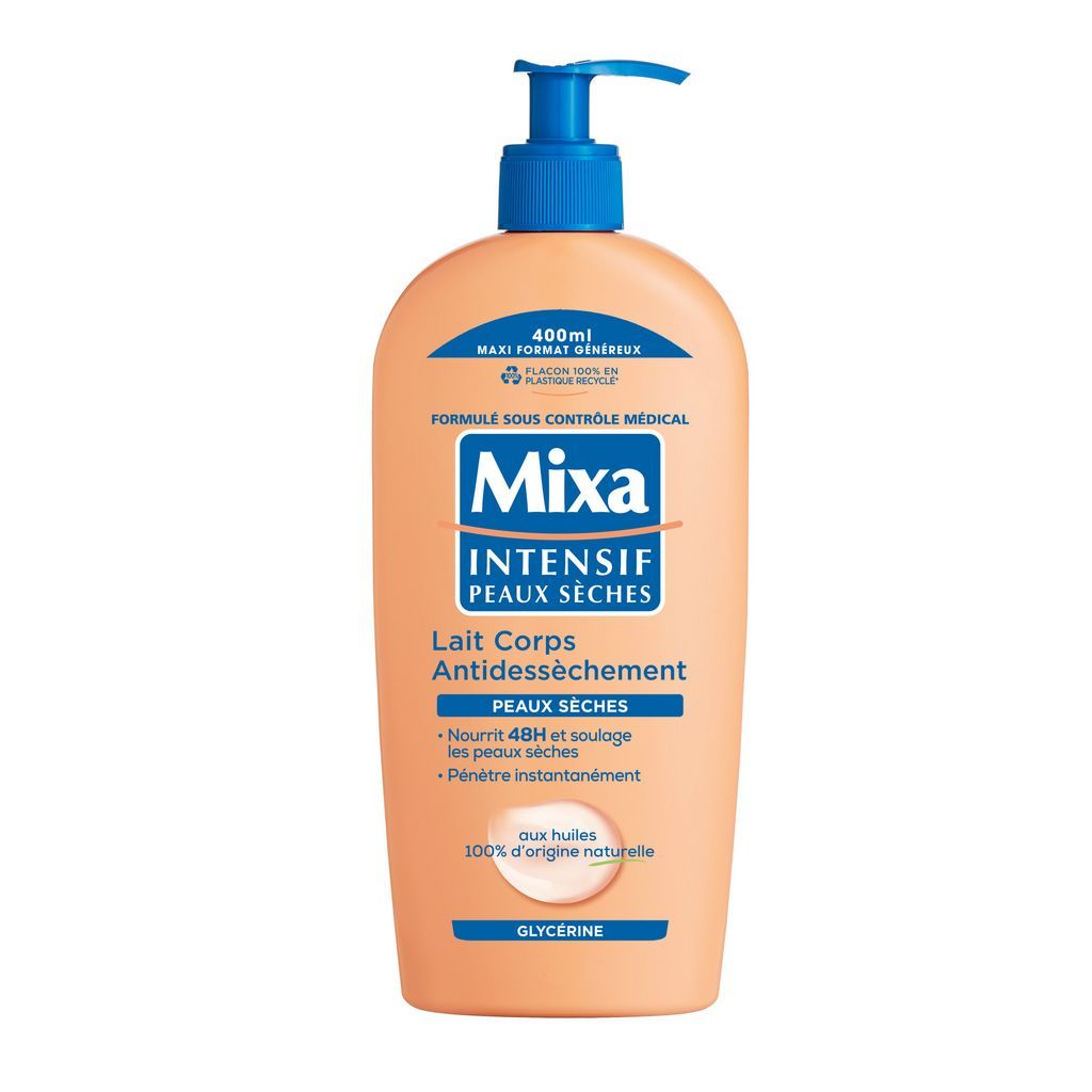 MIXA Intensif Lait corps antidessèchement peaux sèches 400 ml