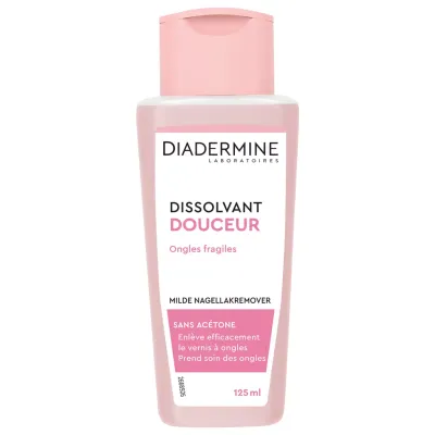 DIADERMINE Dissolvant douceur sans acétone ongles fragiles 125ml