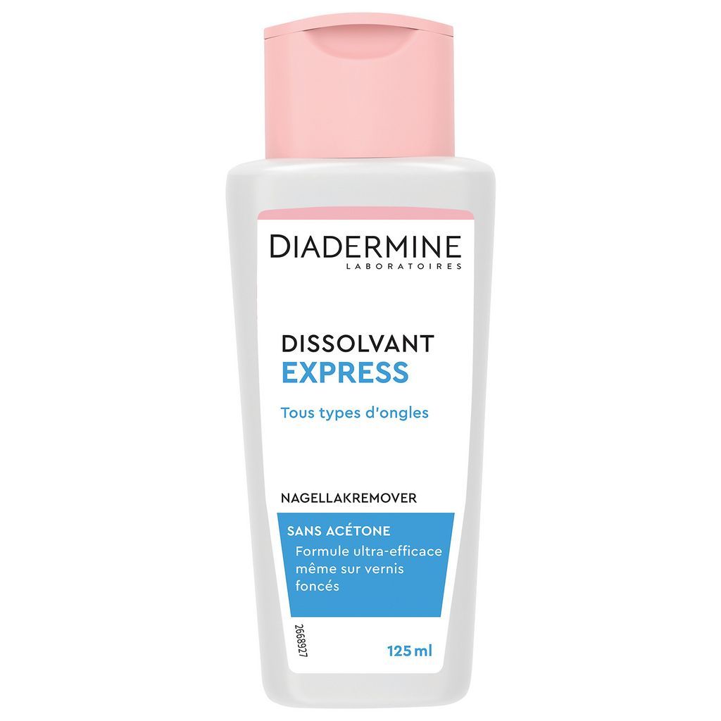 DIADERMINE Dissolvant express sans acétone tous types d&#39;ongles 125ml