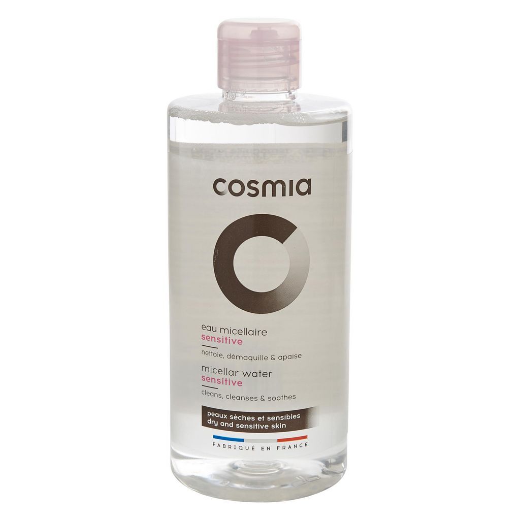 COSMIA Eau micellaire hypoallergénique sensitive peaux sèches et sensibles 500ml