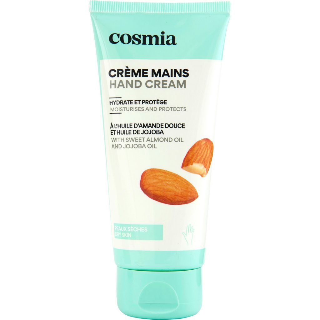 COSMIA Crème mains à l&#39;huile d&#39;amande douce peaux sèches 100ml