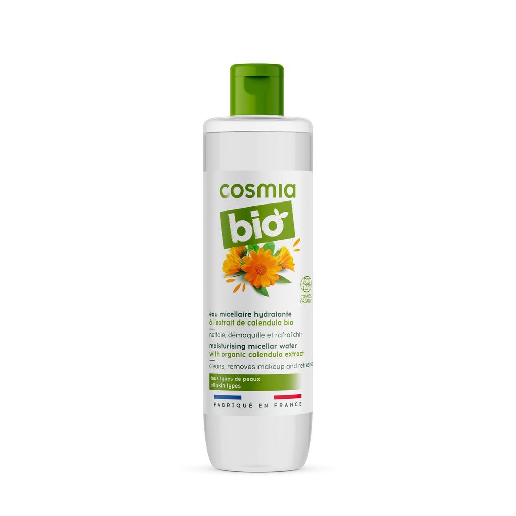 COSMIA BIO Eau micellaire hydratante au calendula bio tous types de peaux 250ml