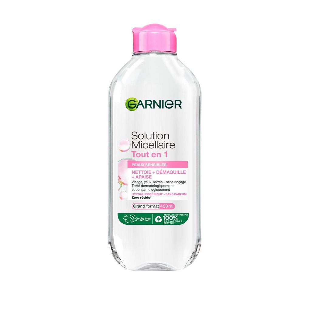 GARNIER Skin naturals solution micellaire tout en 1 peaux sensibles 400ml